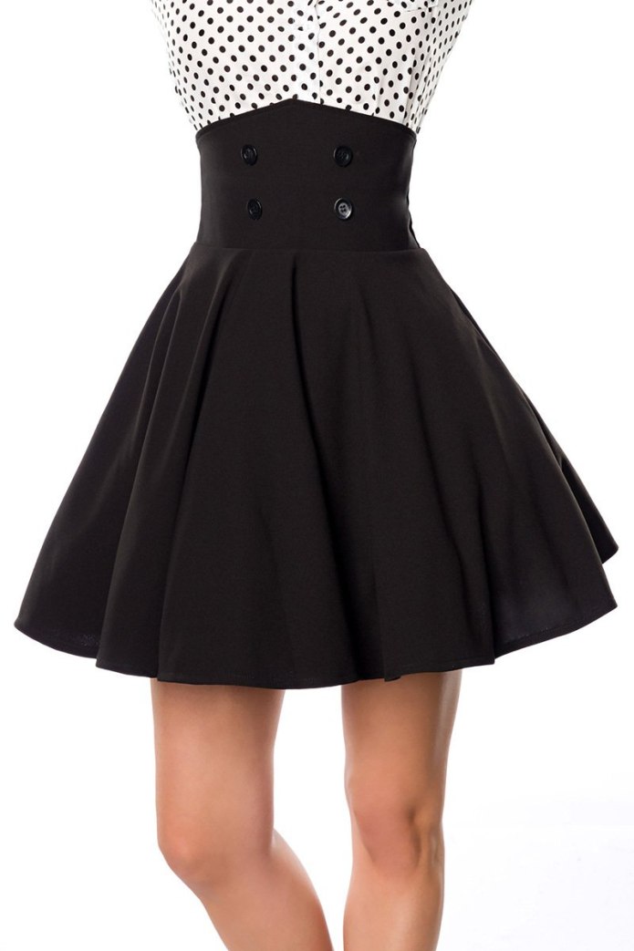 Укороченный топ и юбка с завышенной талией