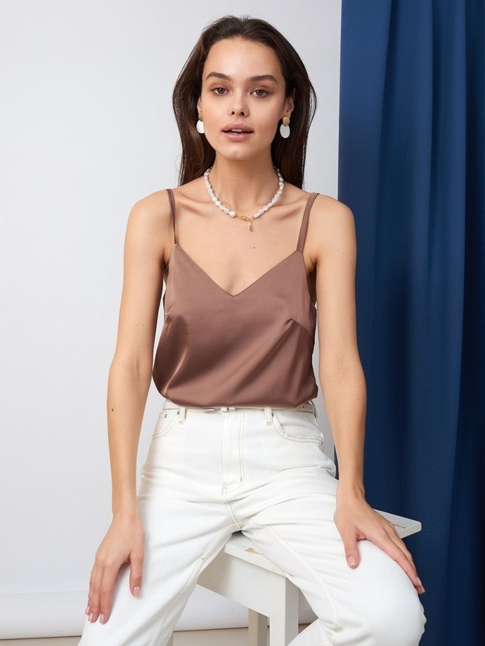 Топ из шелка