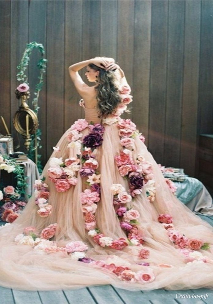 Платье в цветочек