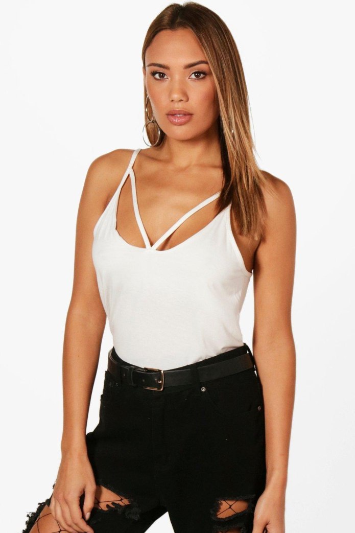 Майка на тонких бретельках