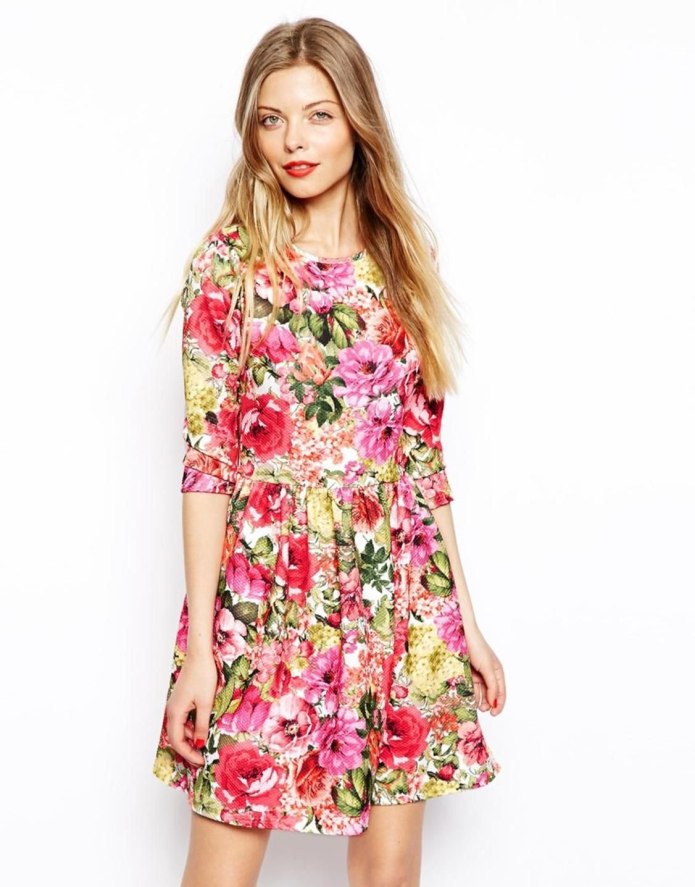 Платье в цветочек