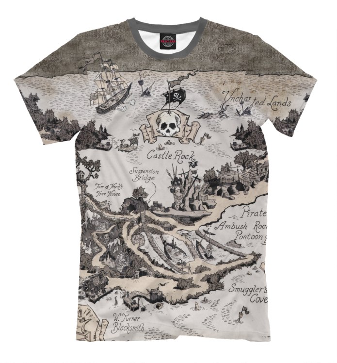 Футболки с картами городов