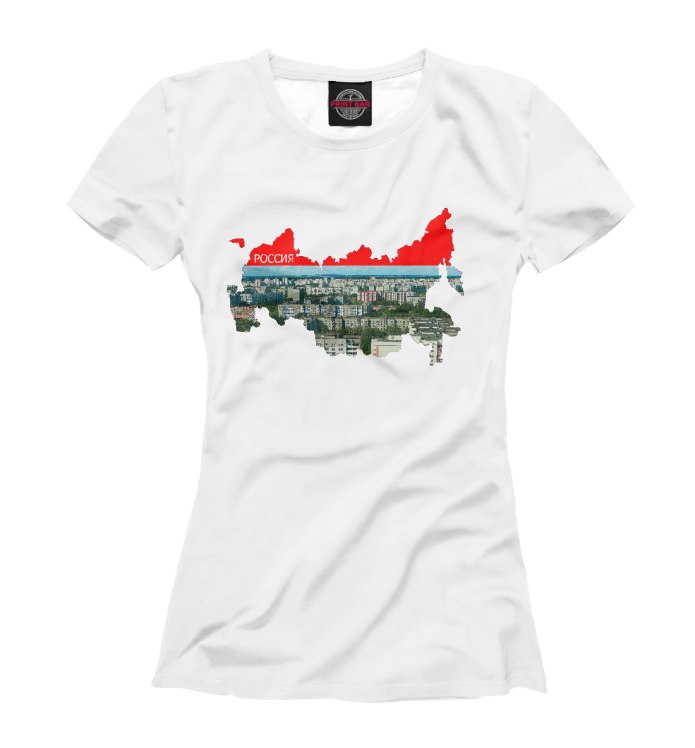 Футболка карта мира