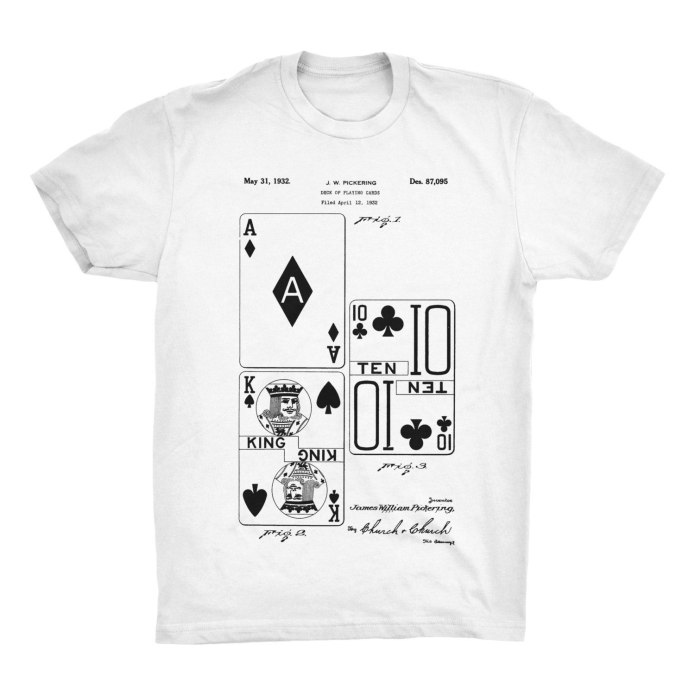 Футболка с картами игральными