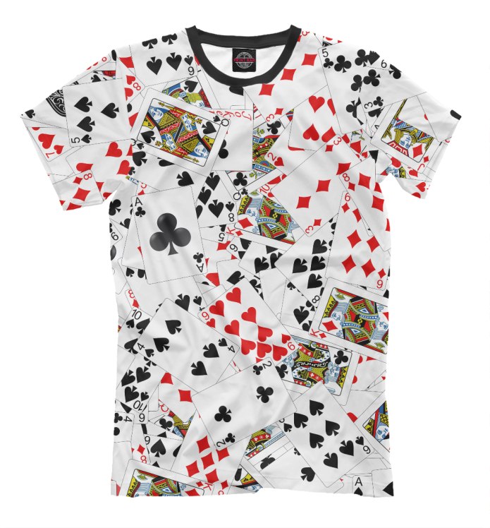 Футболка с принтом игральных карт