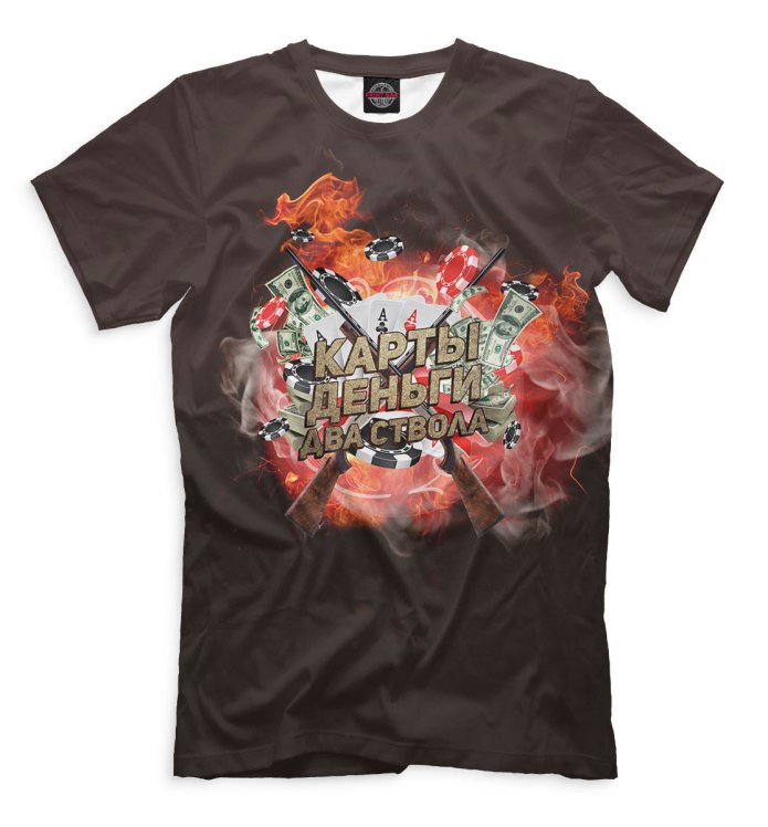 Футболка с картами игральными