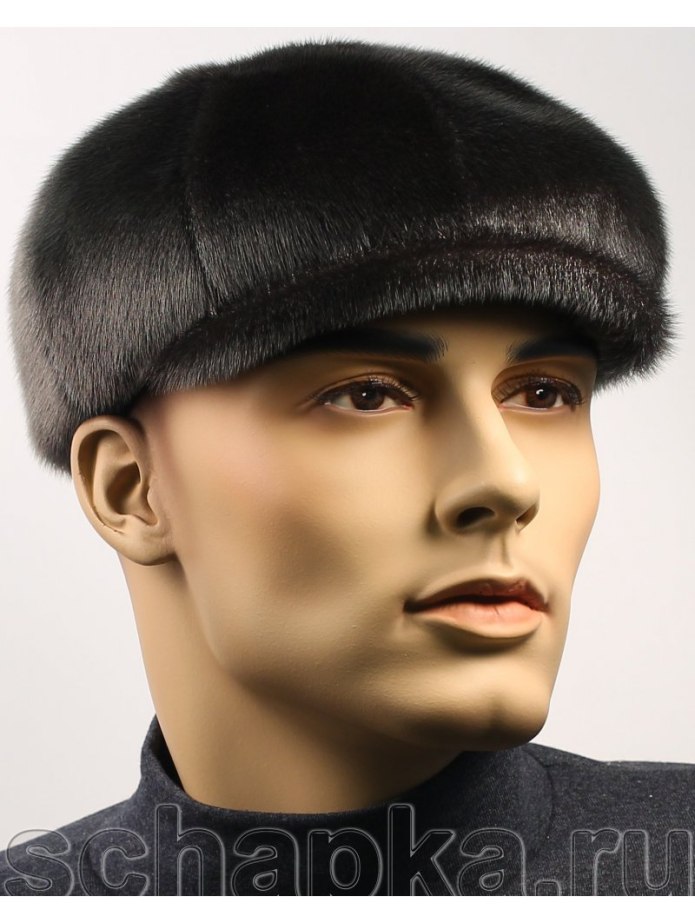 Норковая кепка мужская восьмиклинка