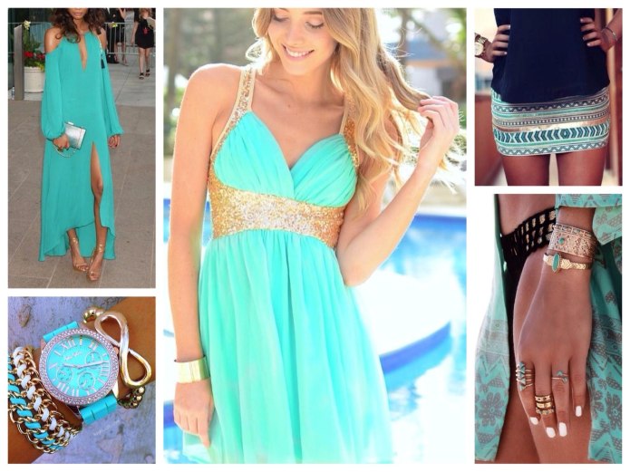 Бирюзовая одежда