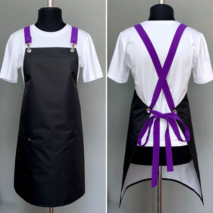Мужской фиолетовый фартук