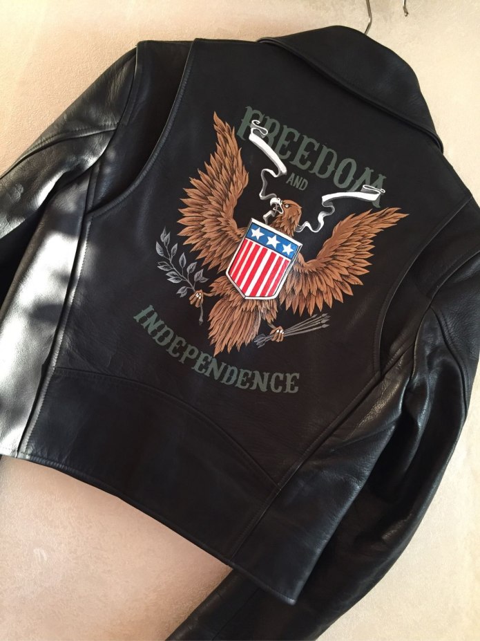 Роспись кожаной куртки