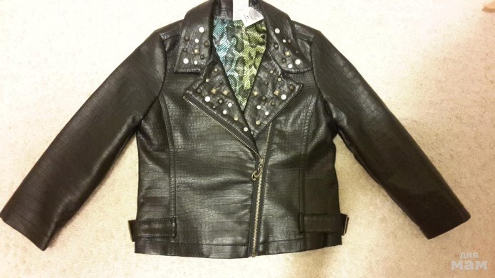 Расписать кожаную косуху для девочки