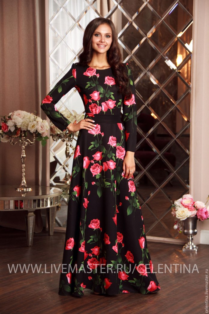 Чеченские платья длинные