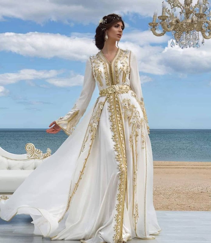 Платье абайя Свадебная