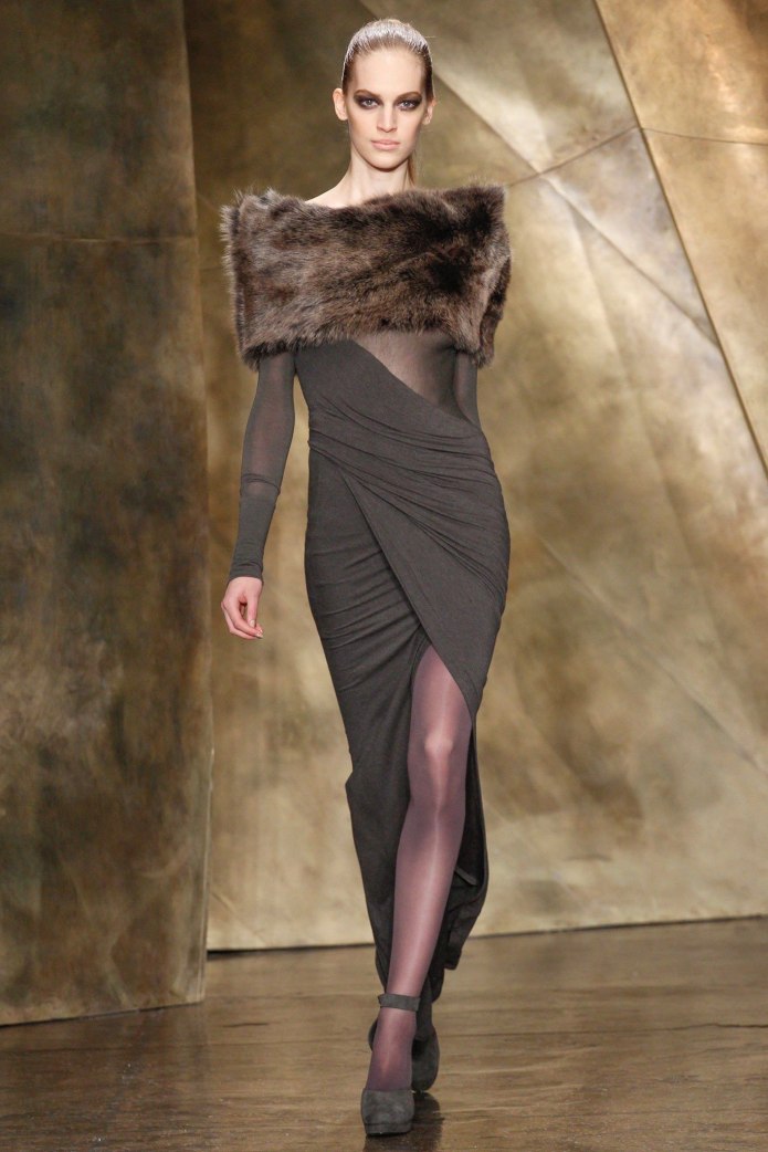 Elie Saab меховое манто