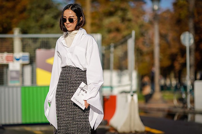 Рубашка поверх водолазки