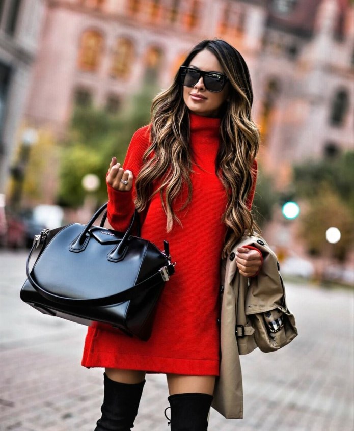 Зеленое пальто стрит стайл