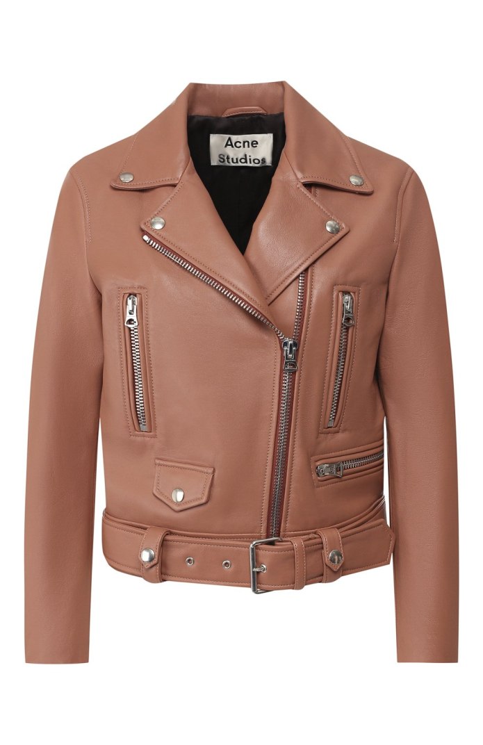 Кожаная куртка acne Studios оверсайз