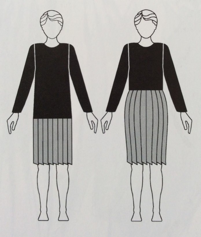 Эскиз пальто женского