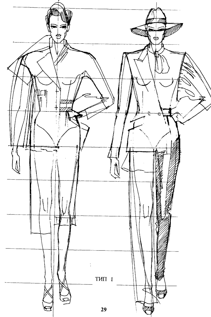 Силуэты одежды