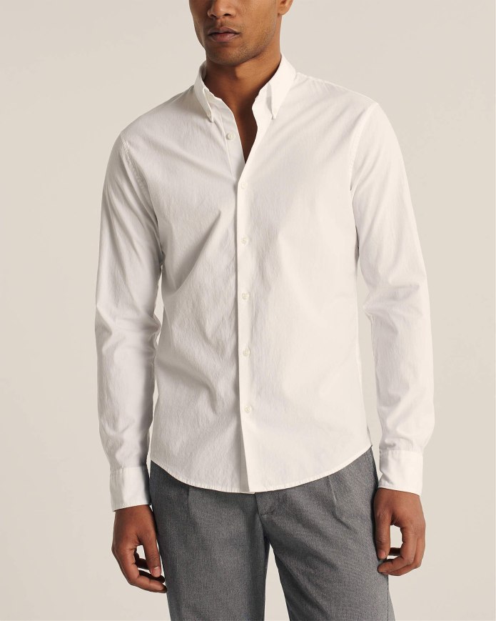 Рубашка белая тонкая