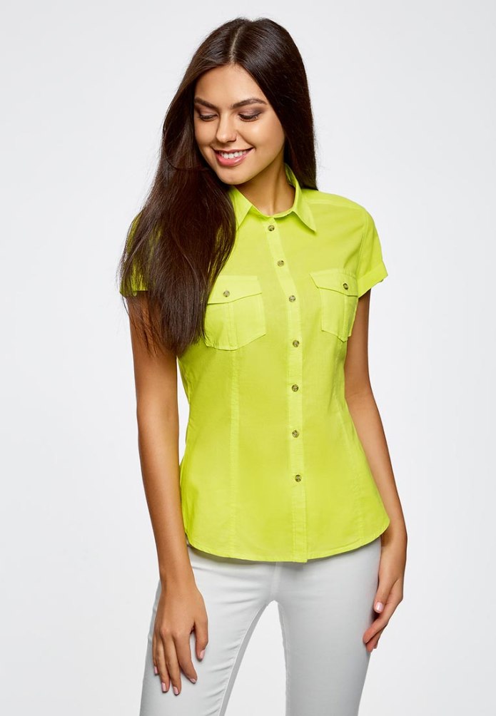 Рубашка с коротким рукавом женская