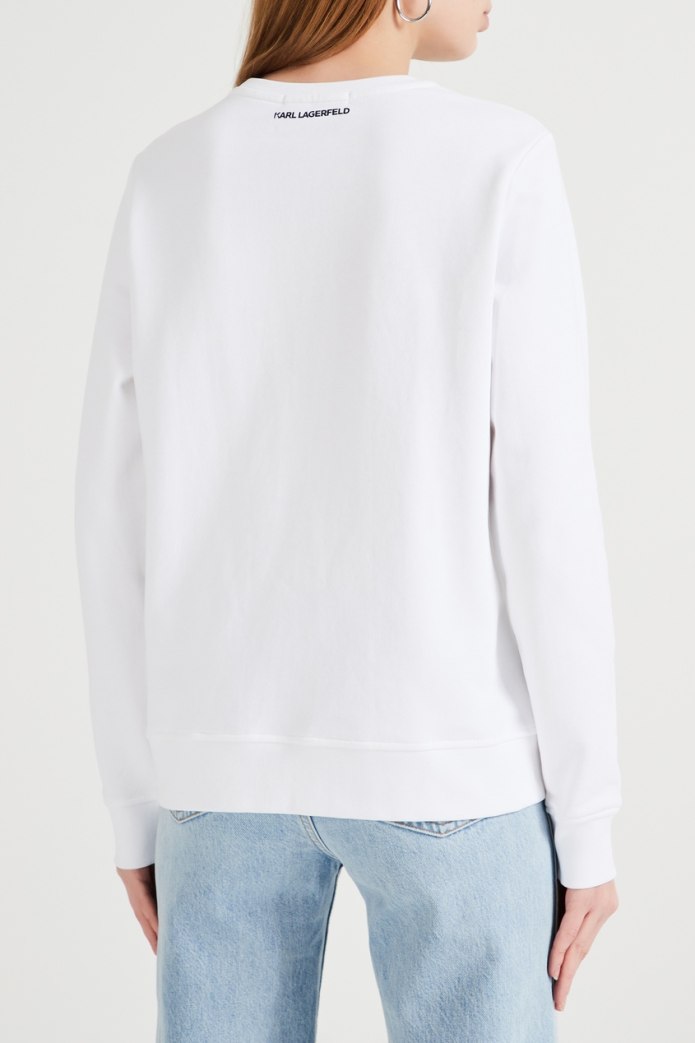 Белый свитшот женский