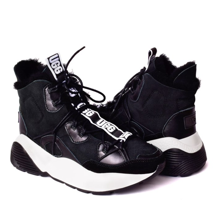 Угги кроссовки черные UGG Cheyenne Trainer Black