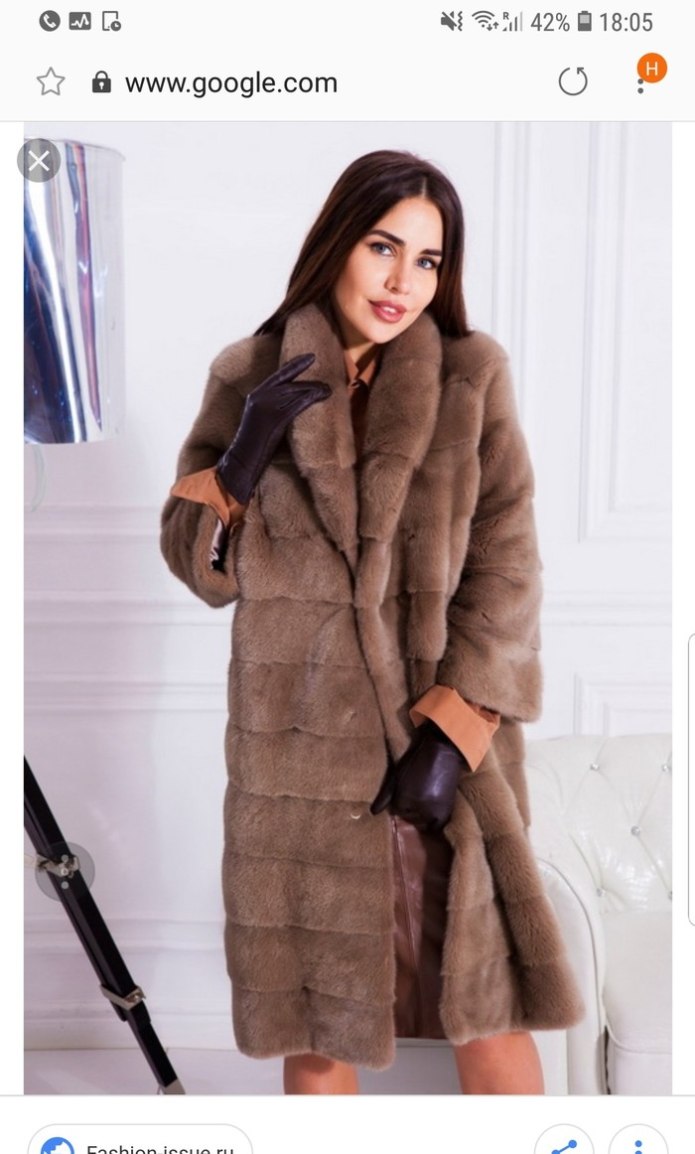 Шуба норковая zyqc Fashion