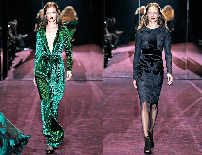 Платье из панбархата Prada
