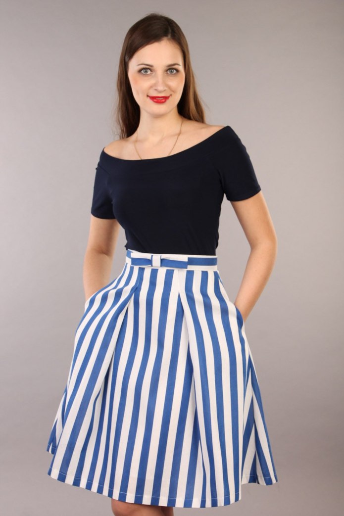 Юбка в клетку Mango плиссе