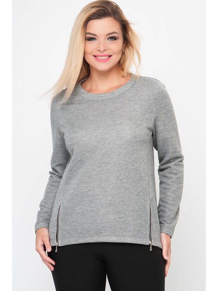 Хилфигер серый джемпер с люрексом