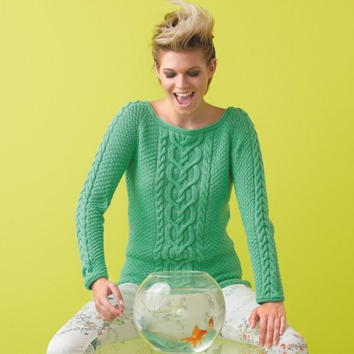 Женский ажурный свитер