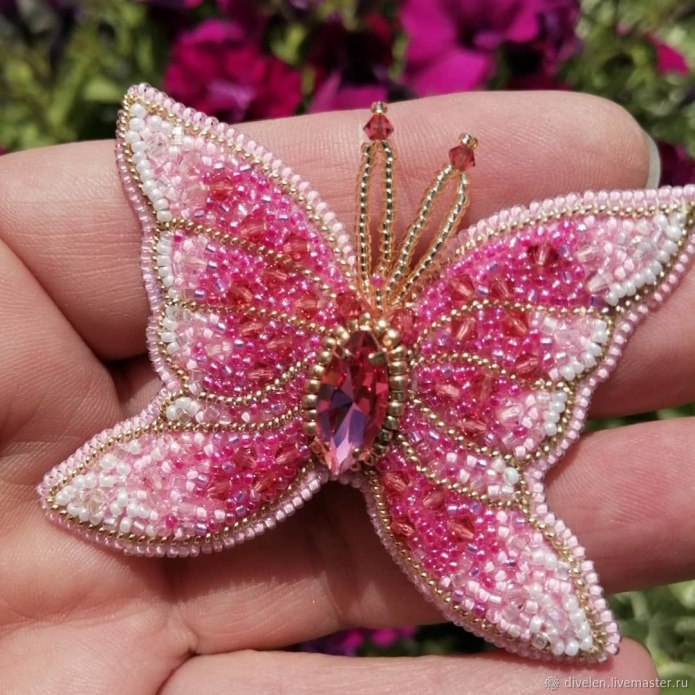 Сваровски брошка бабочка Swarovski