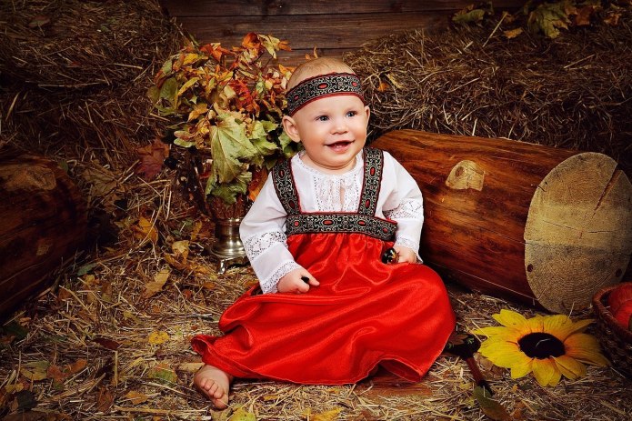 Дети в русском народном стиле