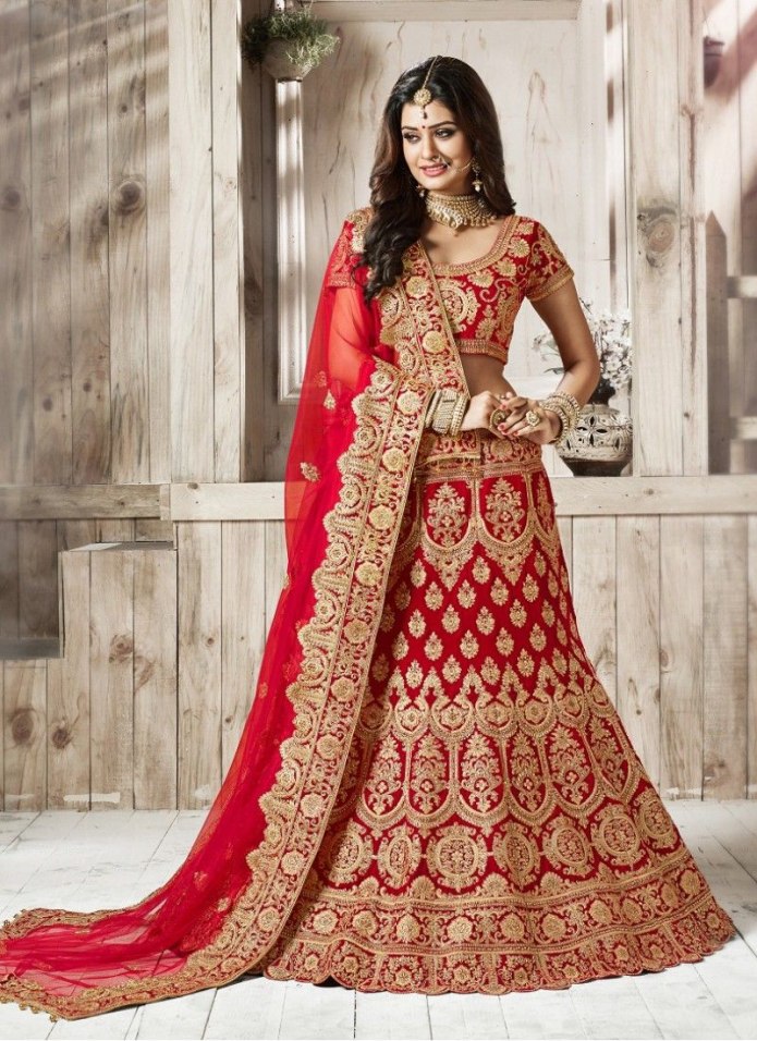 Свадебное индийское платье Lehenga