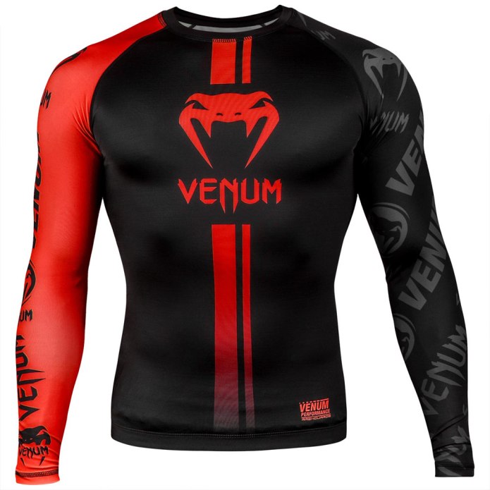 Рашгард Venum черно красный