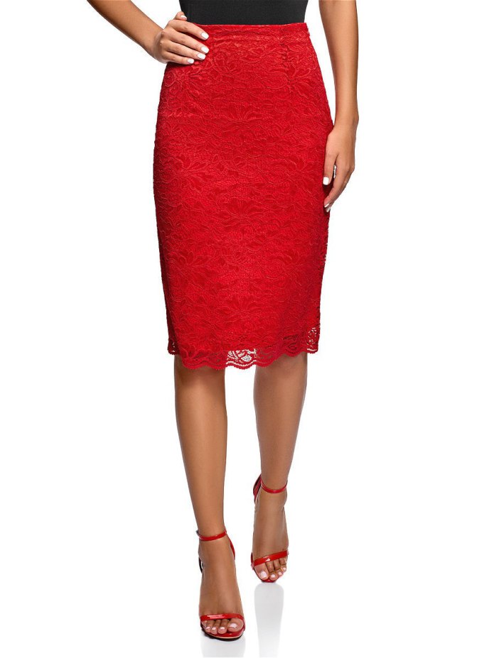 Красные юбки oodji