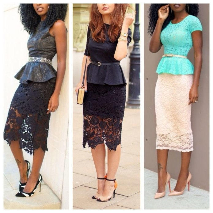 Юбка карандаш ажурная