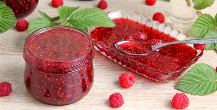 Малиновое варенье без варки