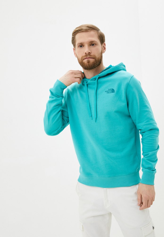 The North face худи бирюзовое