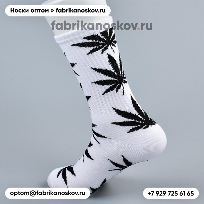 Длинные носки с принтом