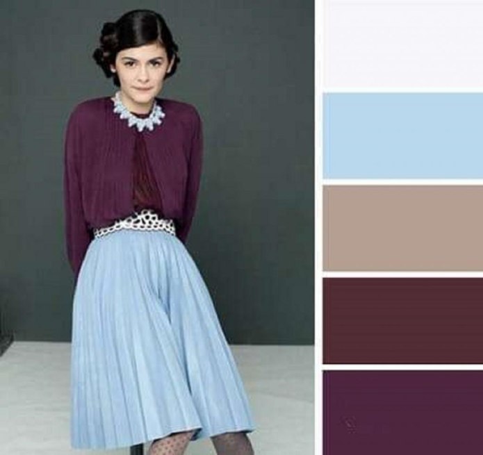 Пальто MAXSA collection сливового цвета