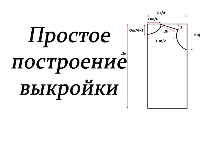 Простая выкройка футболки