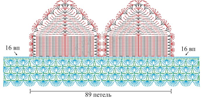 Вязаный кроп топ крючком со схемами