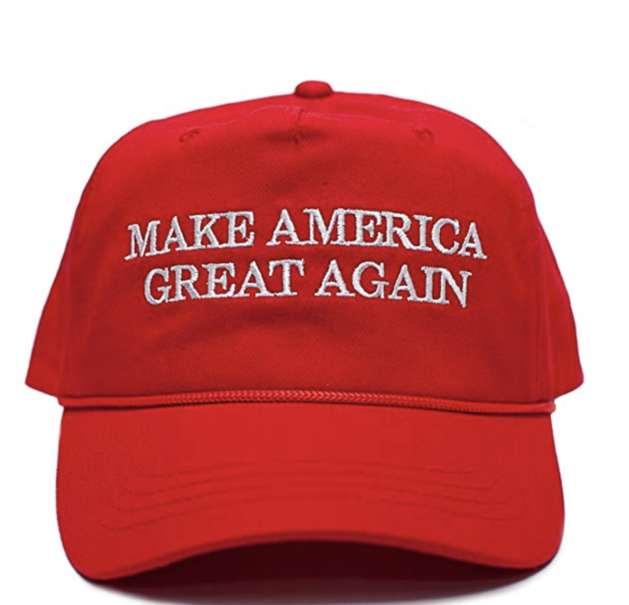 Кепка make America great боком