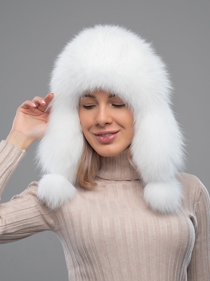 Норковая шапка снопик