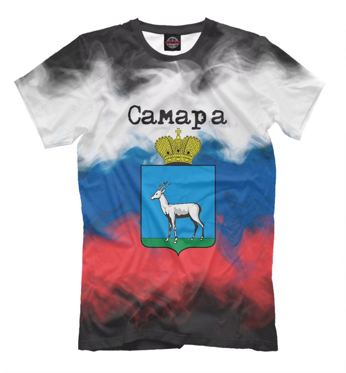 Принт на футболку Russia