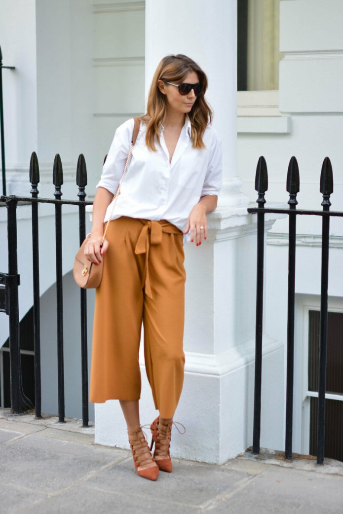 Брюки палаццо look