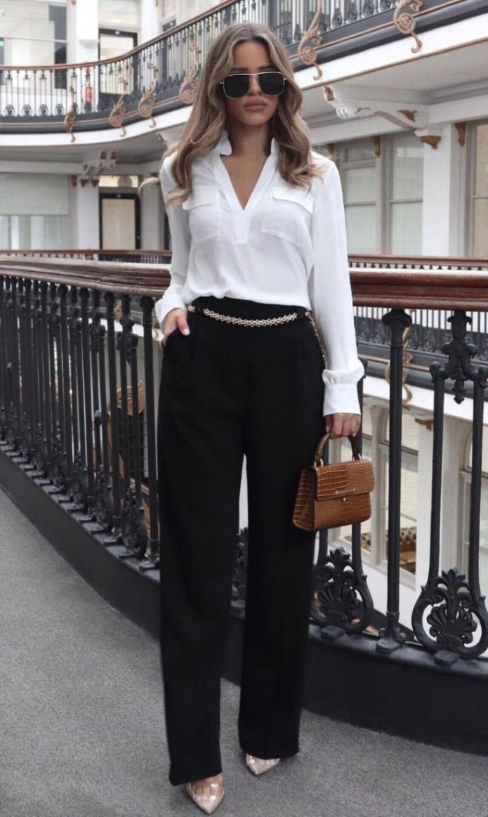 Брюки палаццо outfit