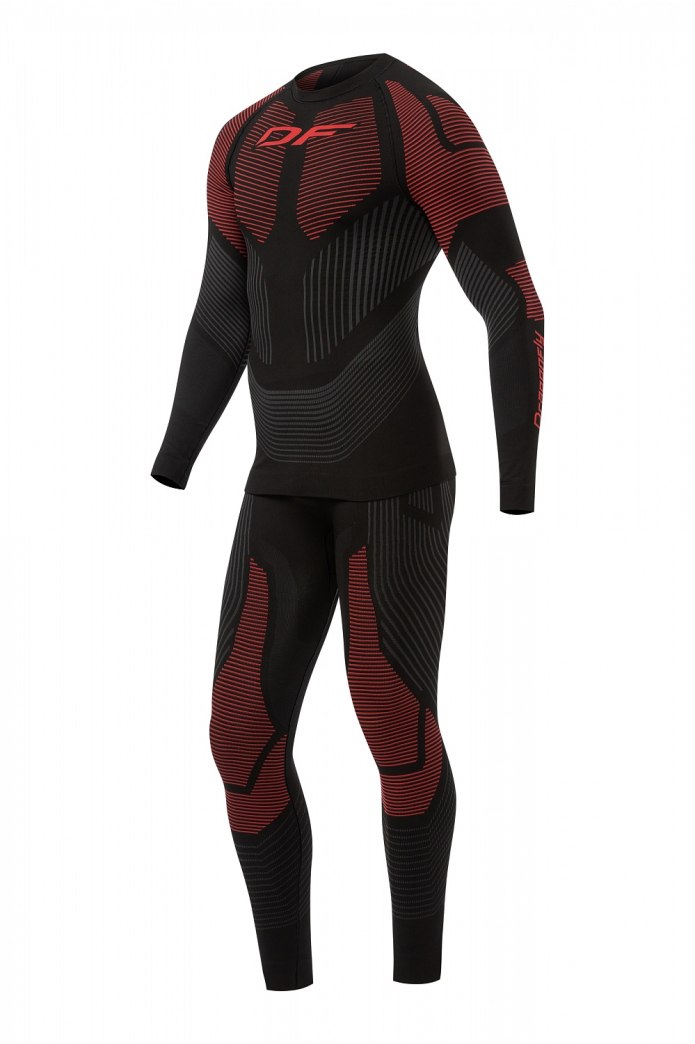 Термофутболка Dragonfly 3d Termo Red с длинным рукавом